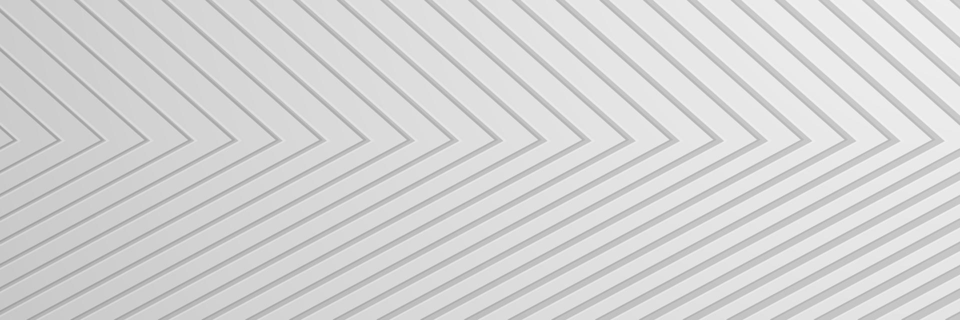 banner Abstract geometric white and gray color background vector illustration.