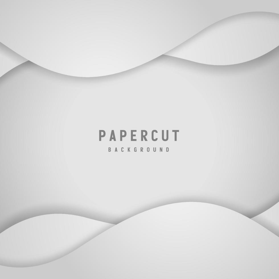 banner Abstract geometric white and gray color background vector illustration.