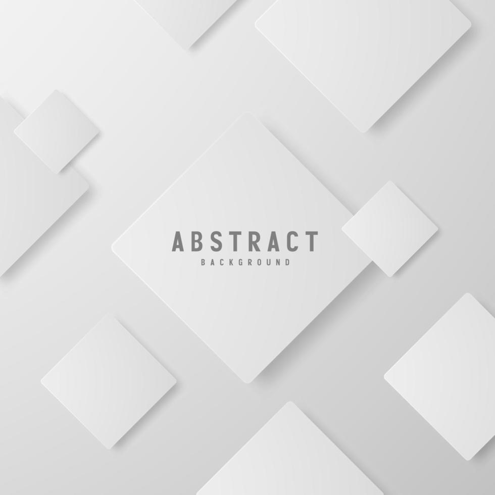 Ilustración de vector de fondo de color blanco y gris geométrico abstracto de banner.