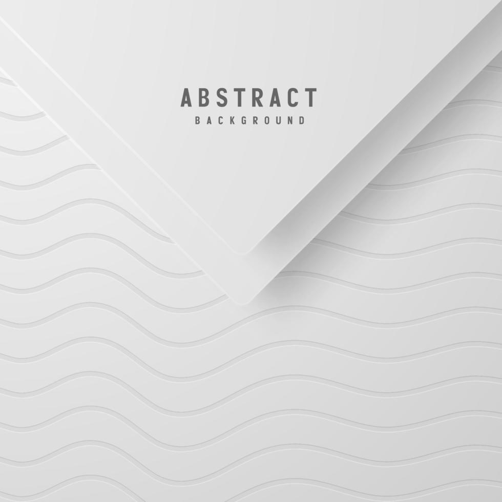 banner Abstract geometric white and gray color background vector illustration.