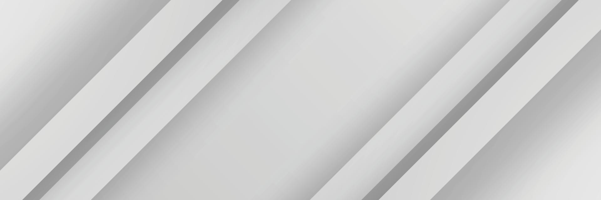 banner Abstract geometric white and gray color background vector illustration.