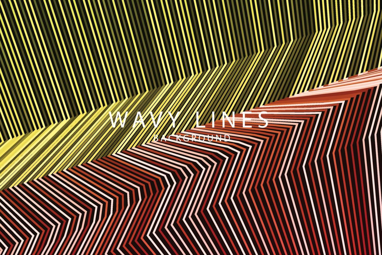 banner Wave Lines Pattern an Abstract Stripe Background, Vector