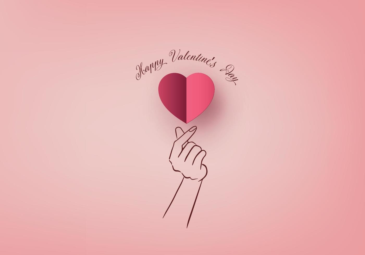 Happy valentine's day vector