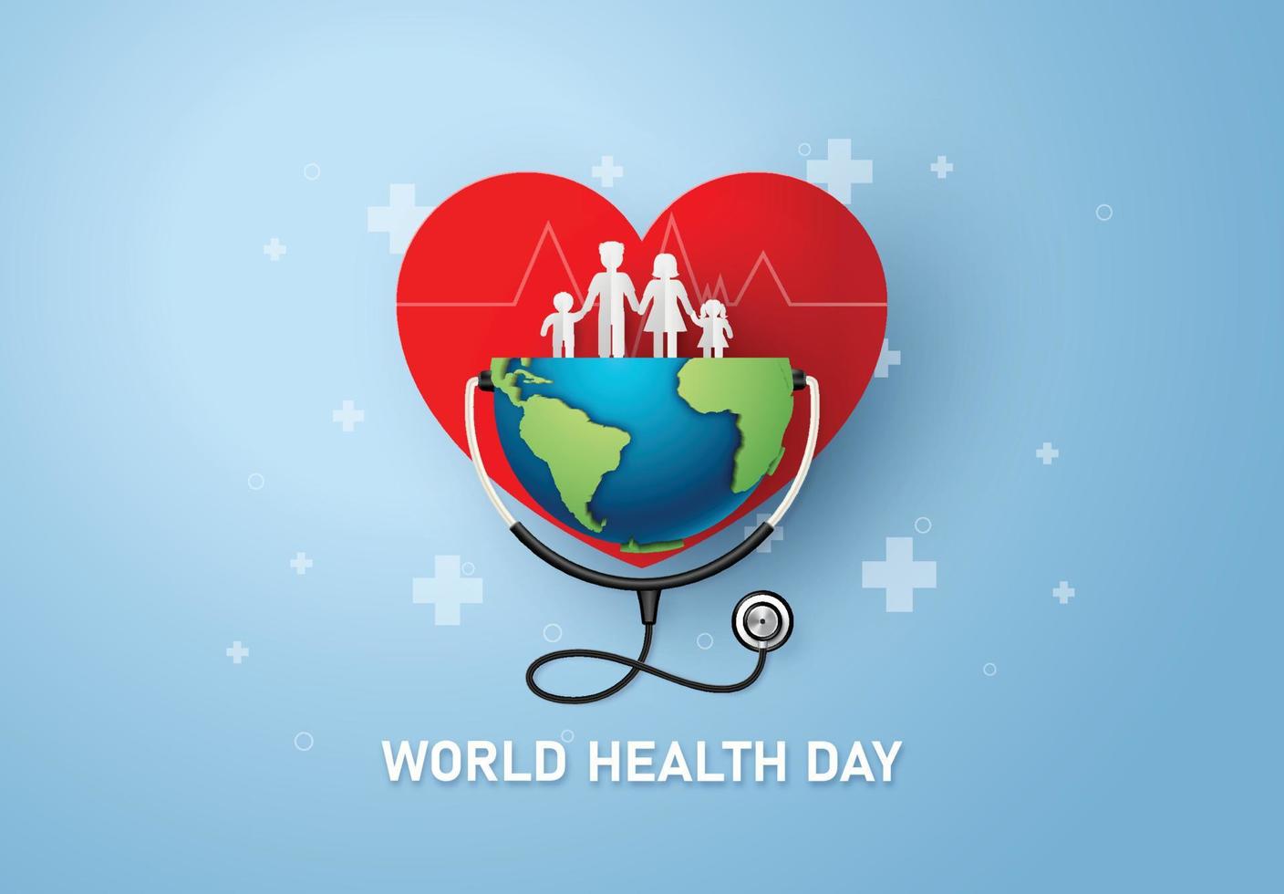 World Health Day concept vector