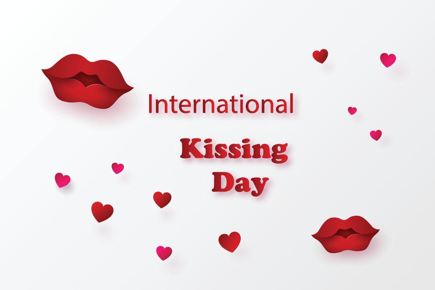 World kiss day. vector