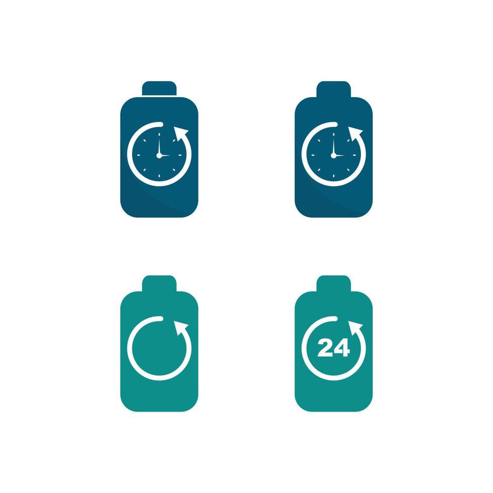 Battery icon and charging, charge indicator Vector logo design level Battery Energy Power running low up status batteries set logo Charge level illustration