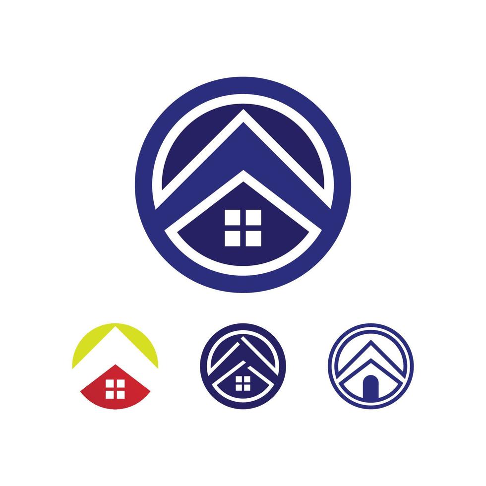 Real estate and home buildings vector logo icons template