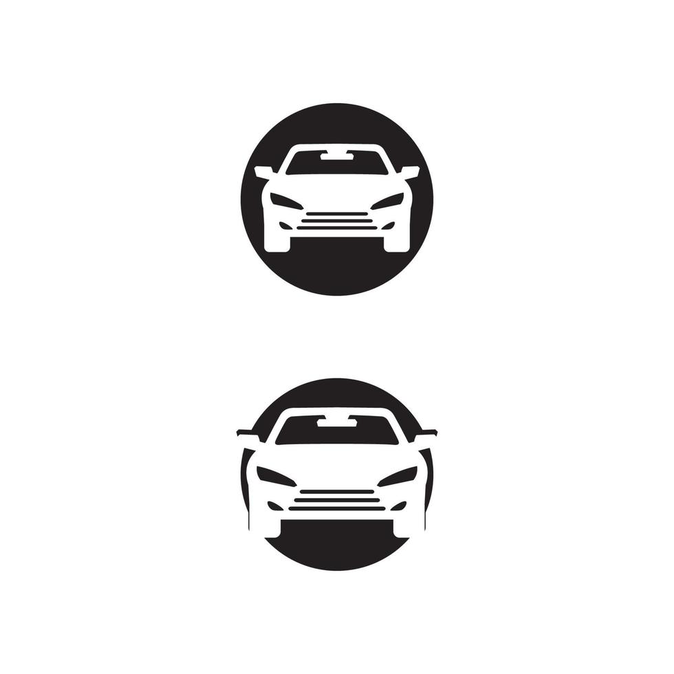 iconos de automóviles y automóviles con logotipo vectorial para camiones de viaje, autobuses y otros signos de vectores de transporte, ilustración de diseño