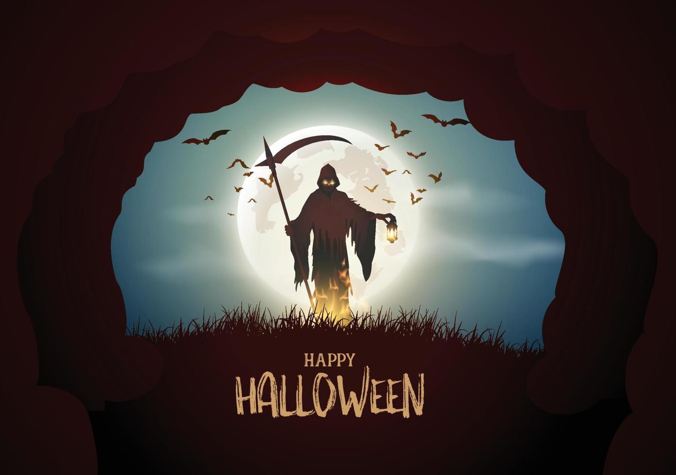 happy halloween party vector