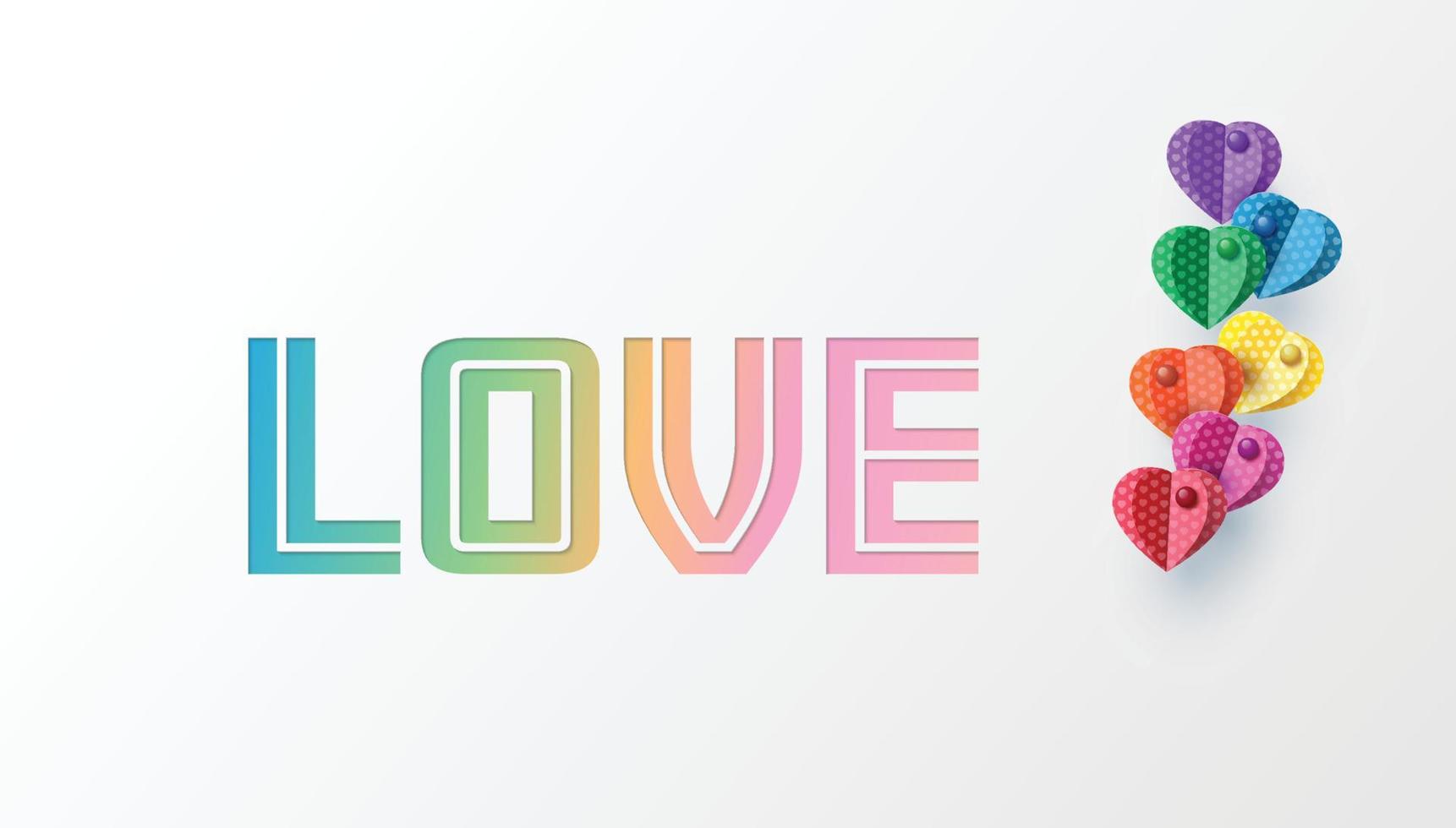 Love and Valentine day vector