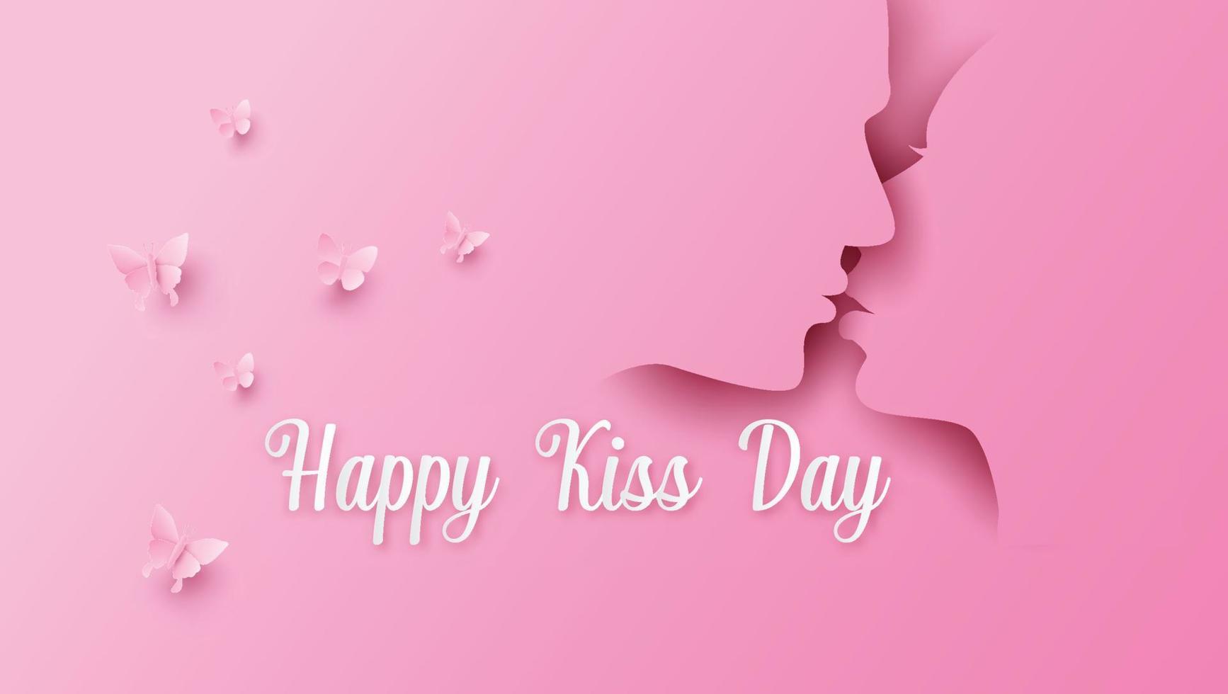 World kiss day. vector