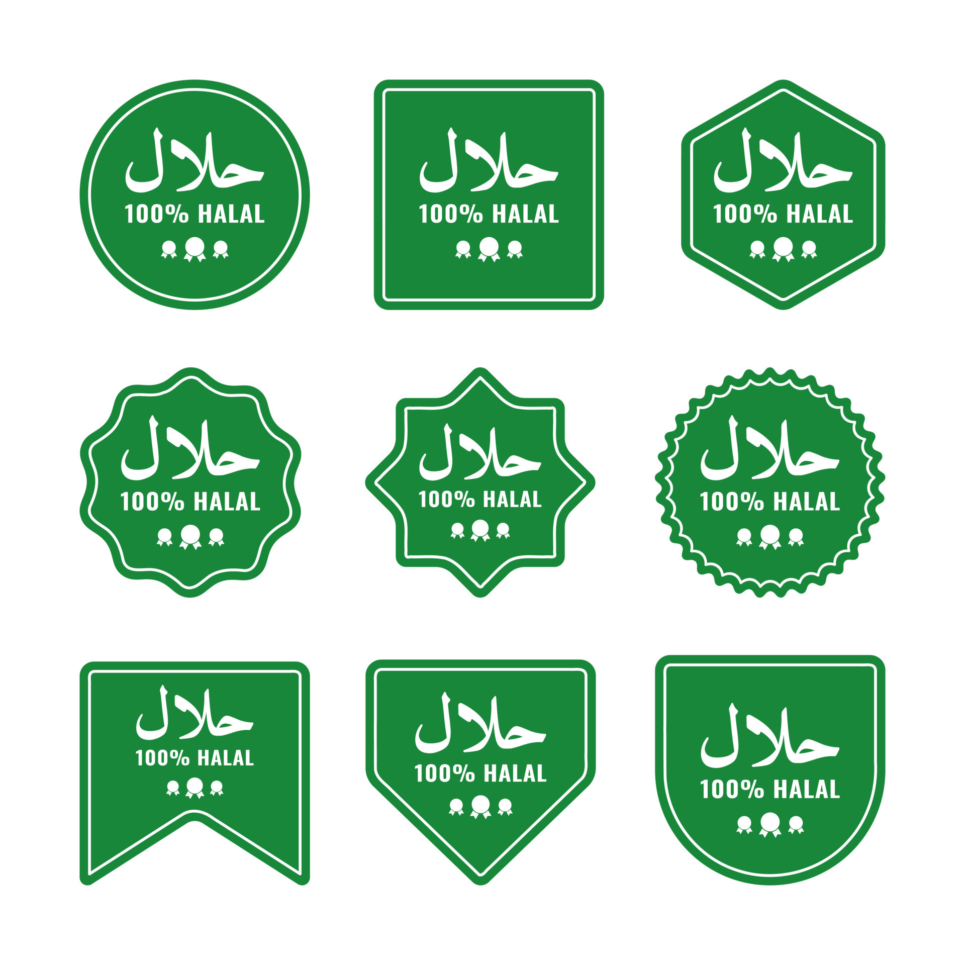 Halal Stamp Logo Vector Set 100 Percent Halal Certified Badge Symbol halal-stamp-logo-vector-set-100-percent-halal-certified-badge-symbol