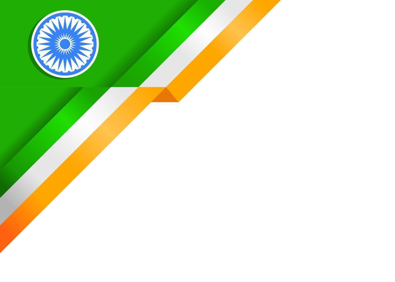 ilustración vectorial de la bandera india adecuada para el día de la república vector