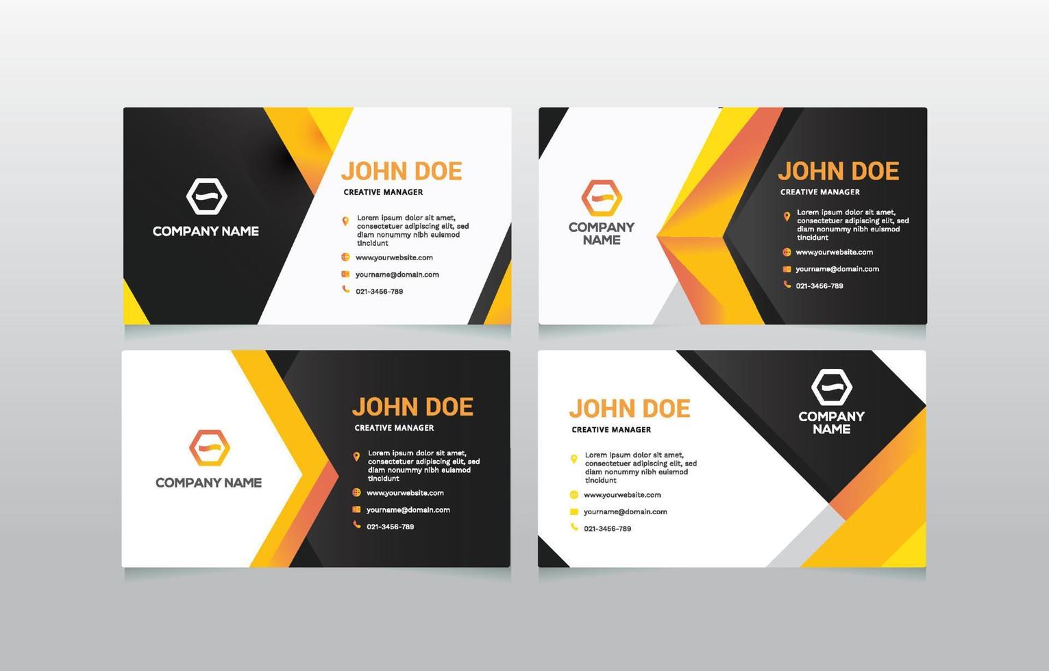 Minimalist Bussiness Name Card Template vector