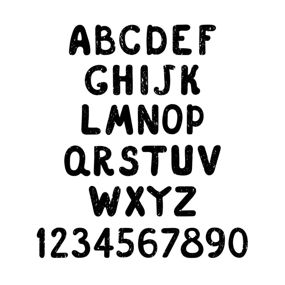 Positive alphabet for children vector