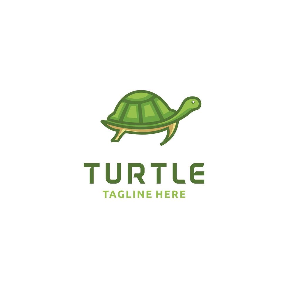 inspiración vectorial de icono de diseño de logotipo minimalista de tortuga vector