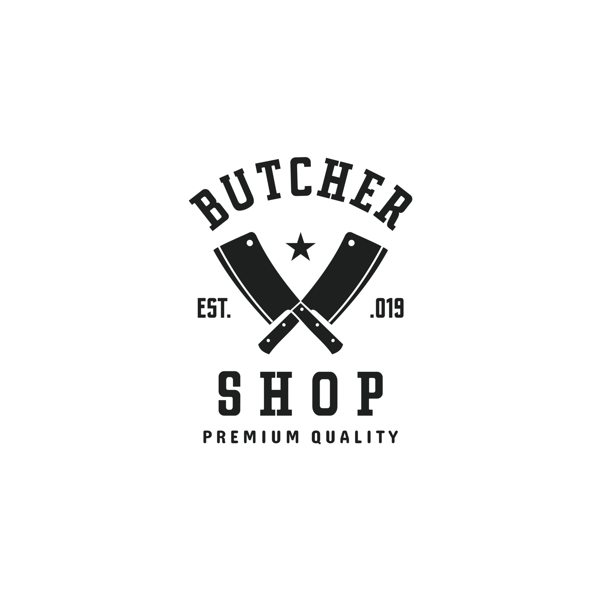 Butcher shop element logo design inspiration 5171695 Vector Art at Vecteezy