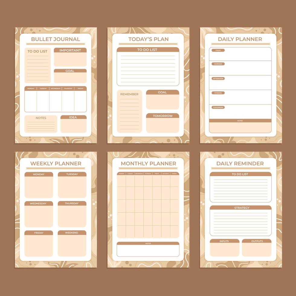 Monochrome Journal Template vector
