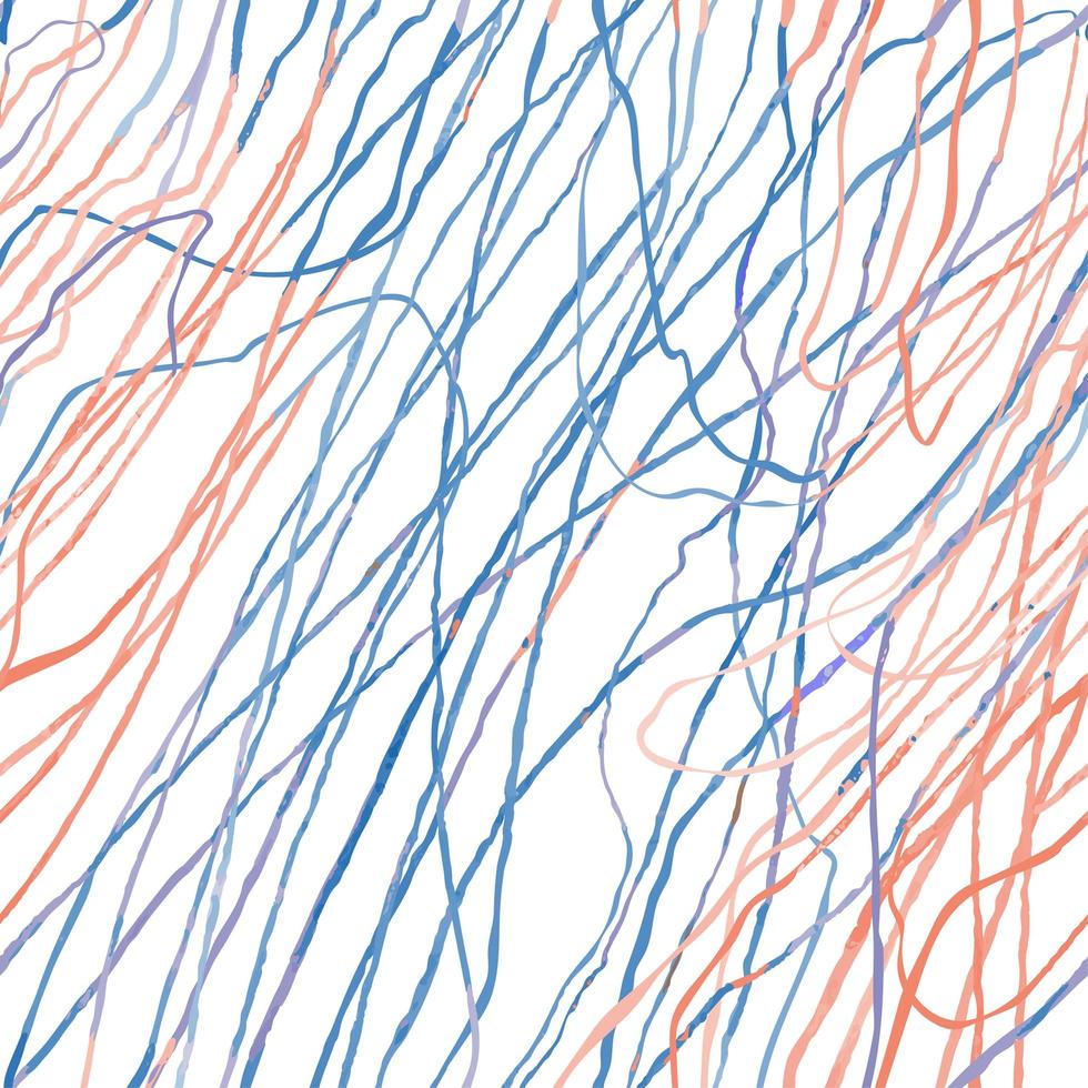 Seamless pattern with hand drawn abstract lines, doodles vector