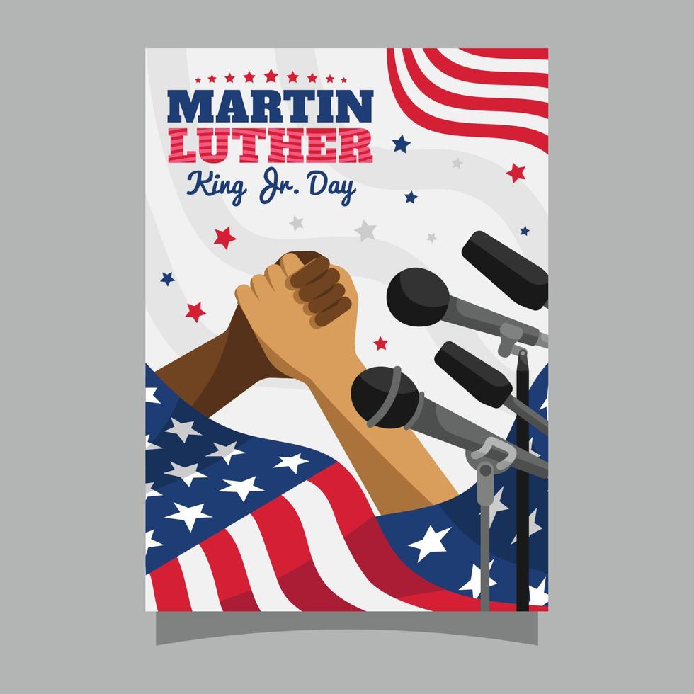 Martin Luther King Day Poster vector