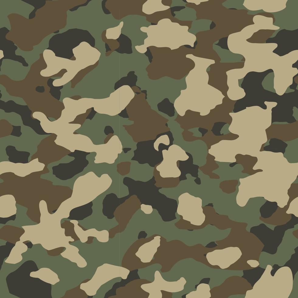 Earth Tone Camouflage Seamless Pattern vector
