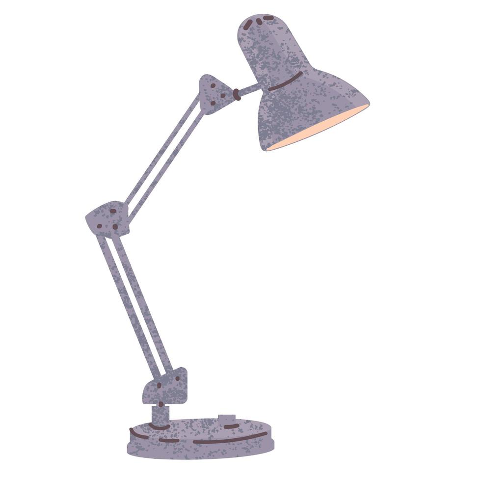 Ilustración de lámpara de mesa vector