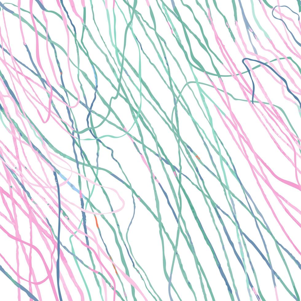 Seamless pattern with hand drawn abstract lines, doodles vector