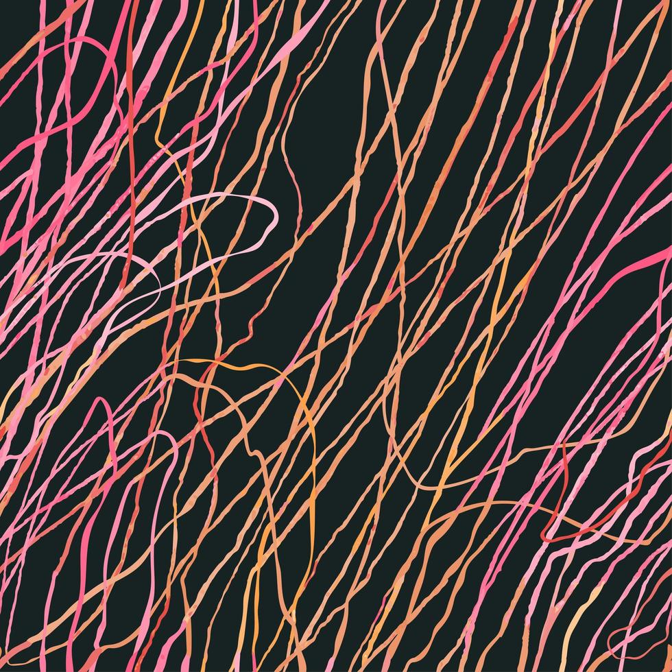 Seamless pattern with hand drawn abstract lines, doodles vector