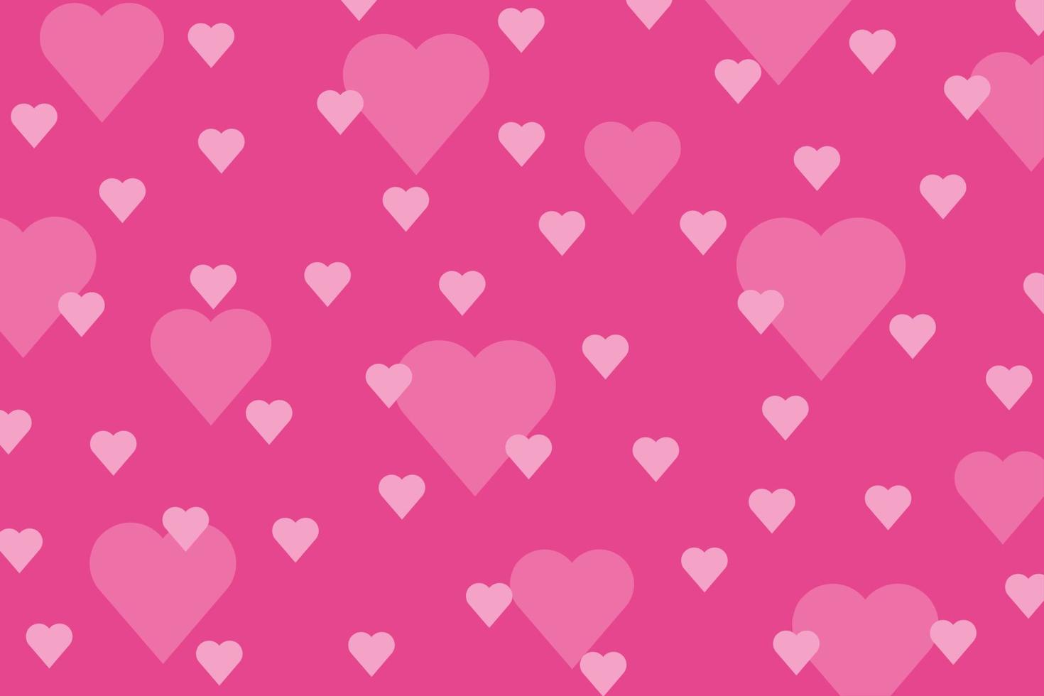 Seamless background with hearts. Vector illustration