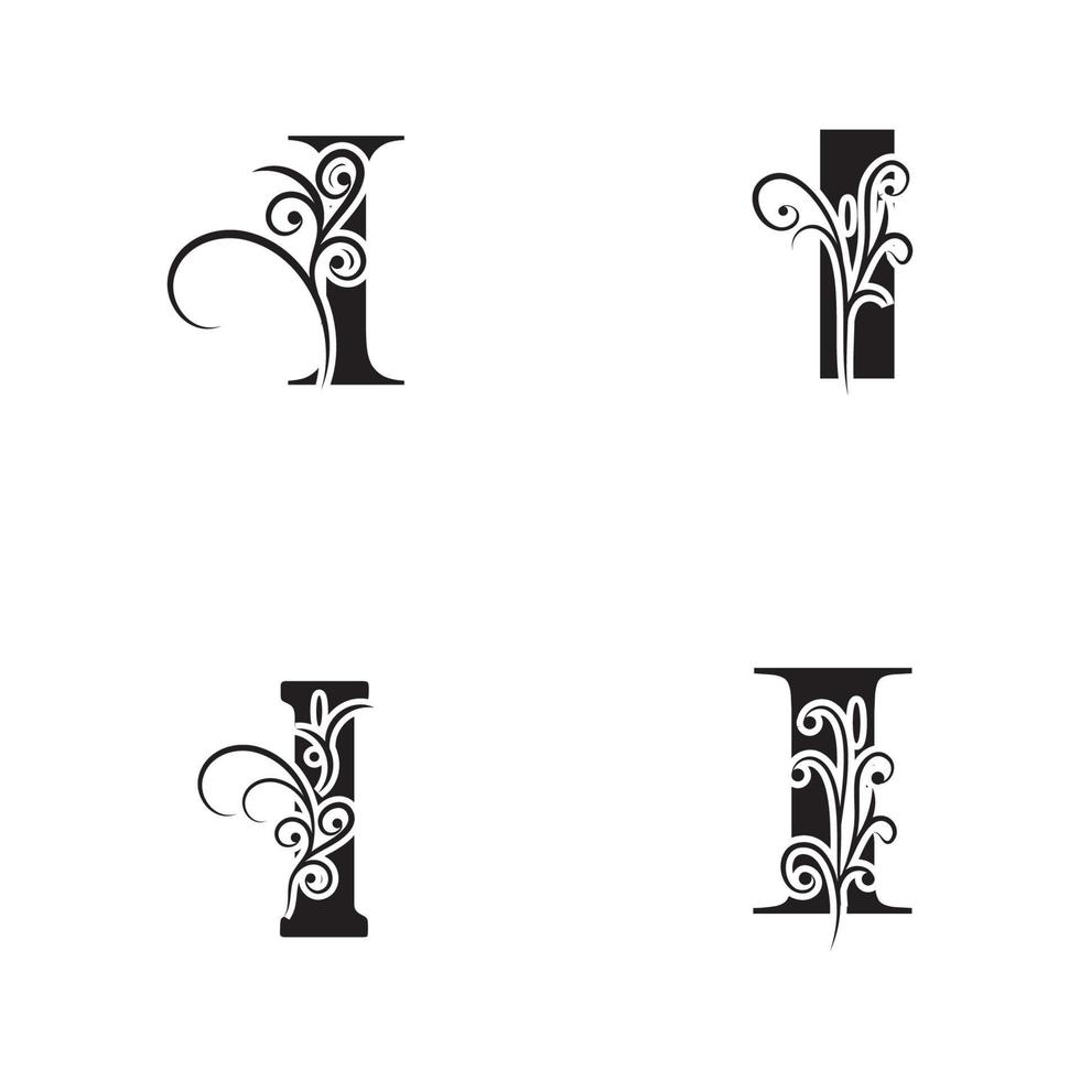 Letter i logo Alphabet logotype vector design