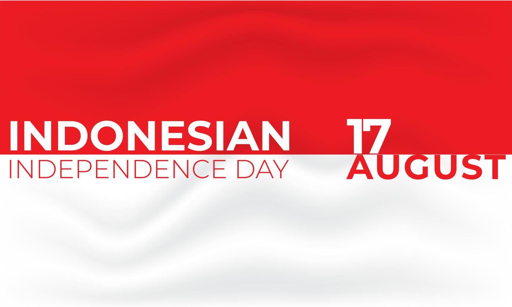 Indonesian Independence Day Background Vector Simple