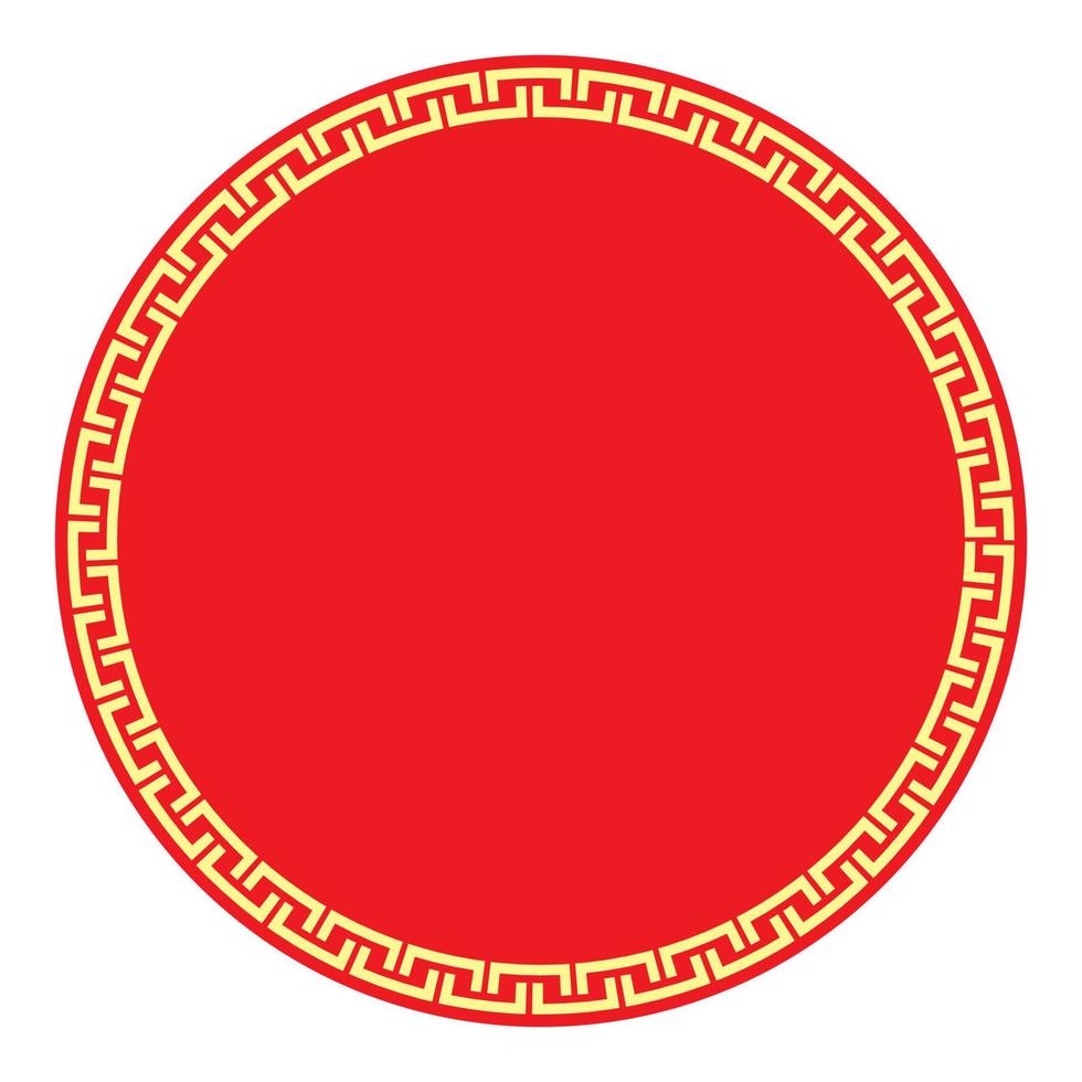 Chinese New Year frame. Chinese traditional ornamental border vector