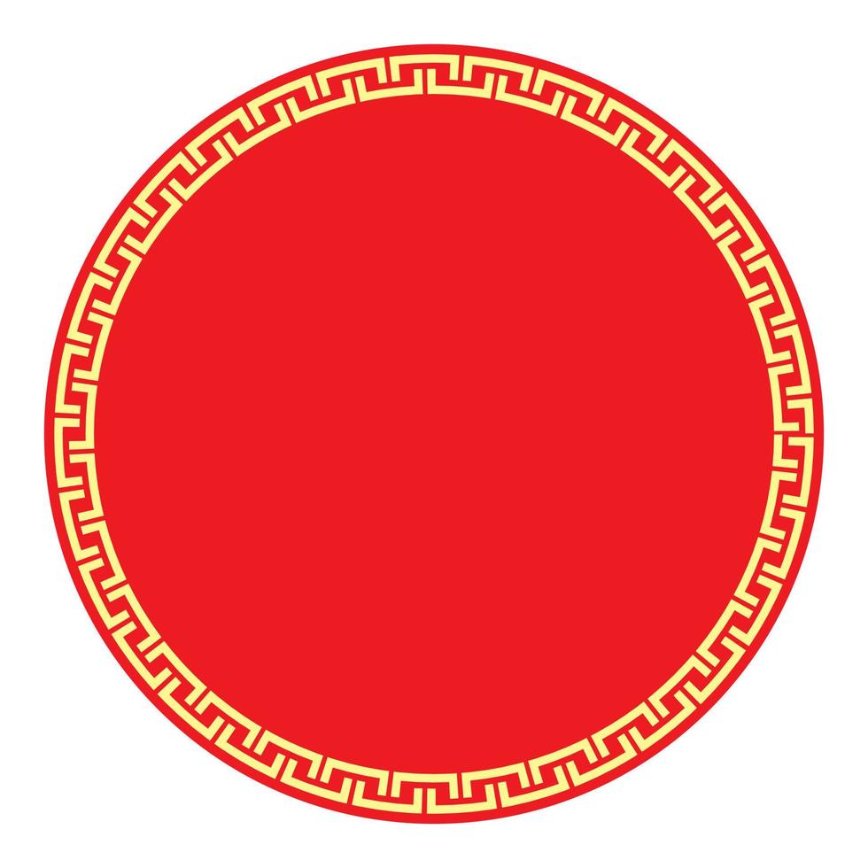 Chinese New Year frame. Chinese traditional ornamental border vector