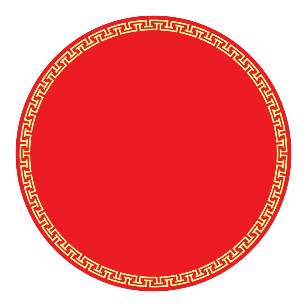 Chinese New Year frame. Chinese traditional ornamental border vector