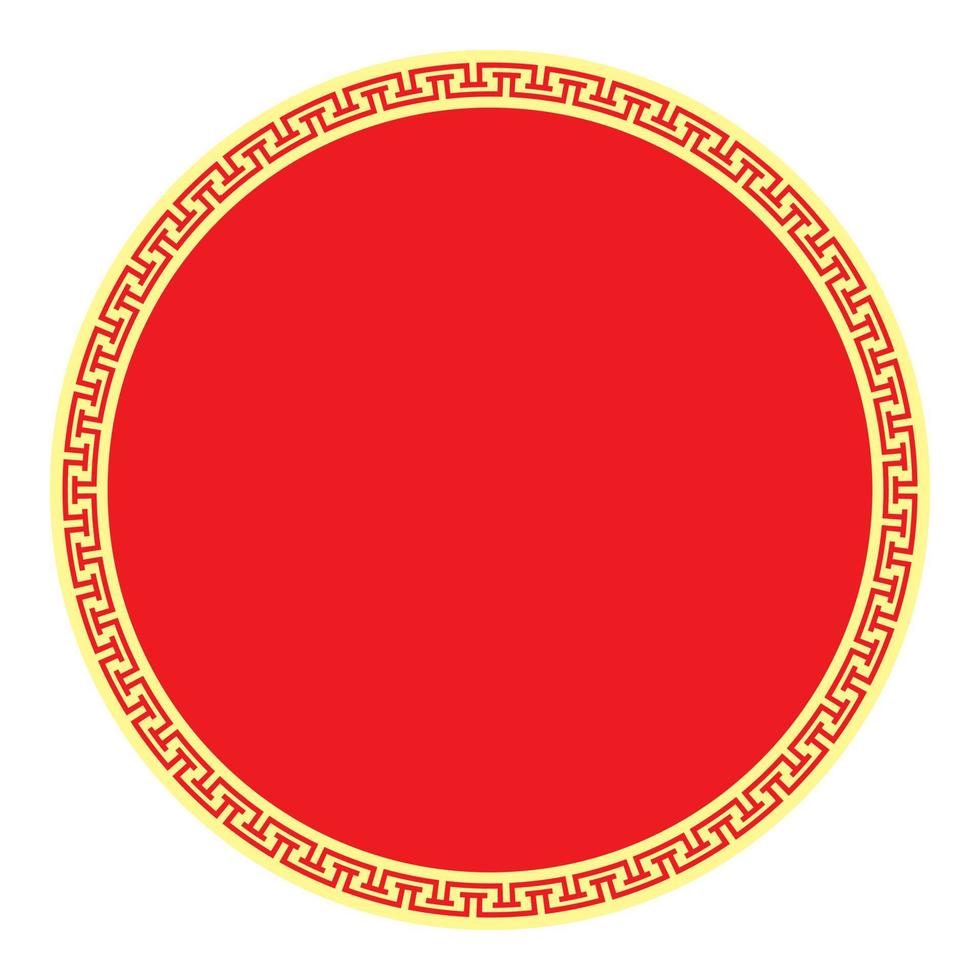 marco de año nuevo chino. borde ornamental tradicional chino vector