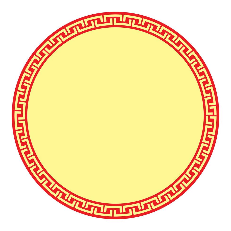 Chinese New Year frame. Chinese traditional ornamental border vector