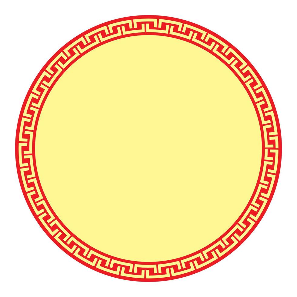 Chinese New Year frame. Chinese traditional ornamental border vector