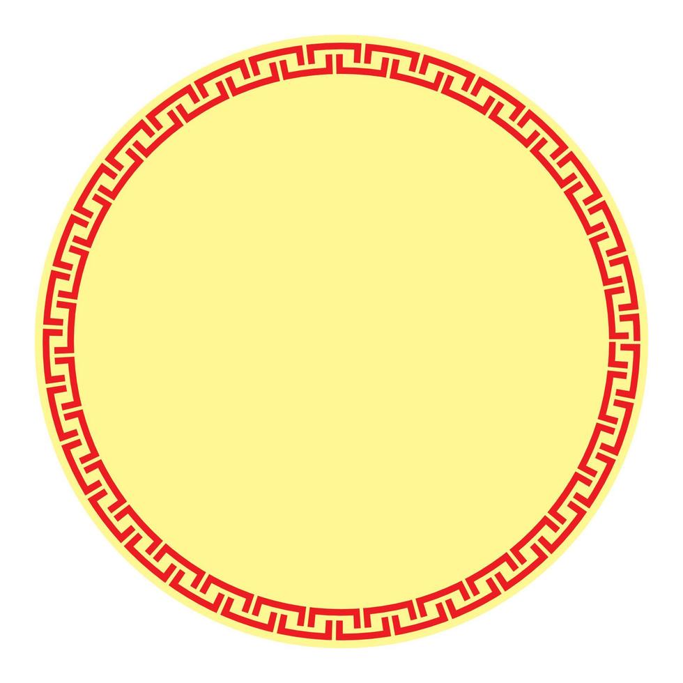 Chinese New Year frame. Chinese traditional ornamental border vector