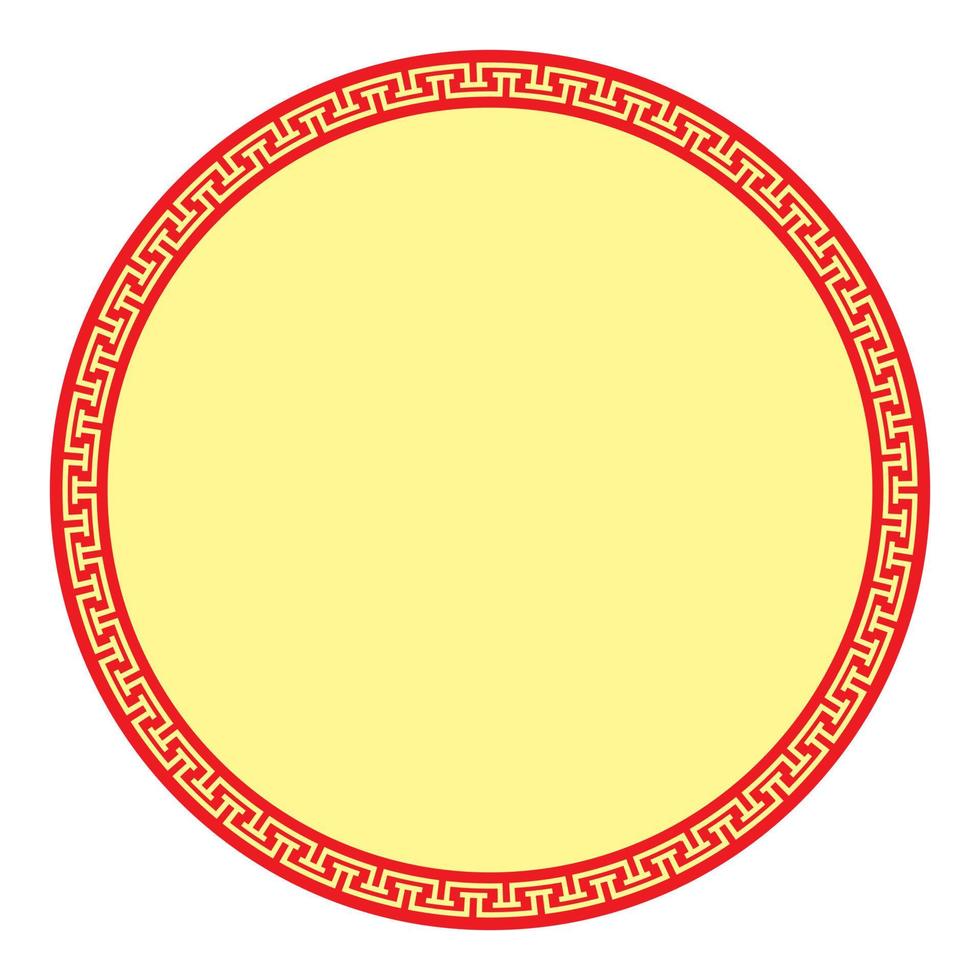 Chinese New Year frame. Chinese traditional ornamental border vector