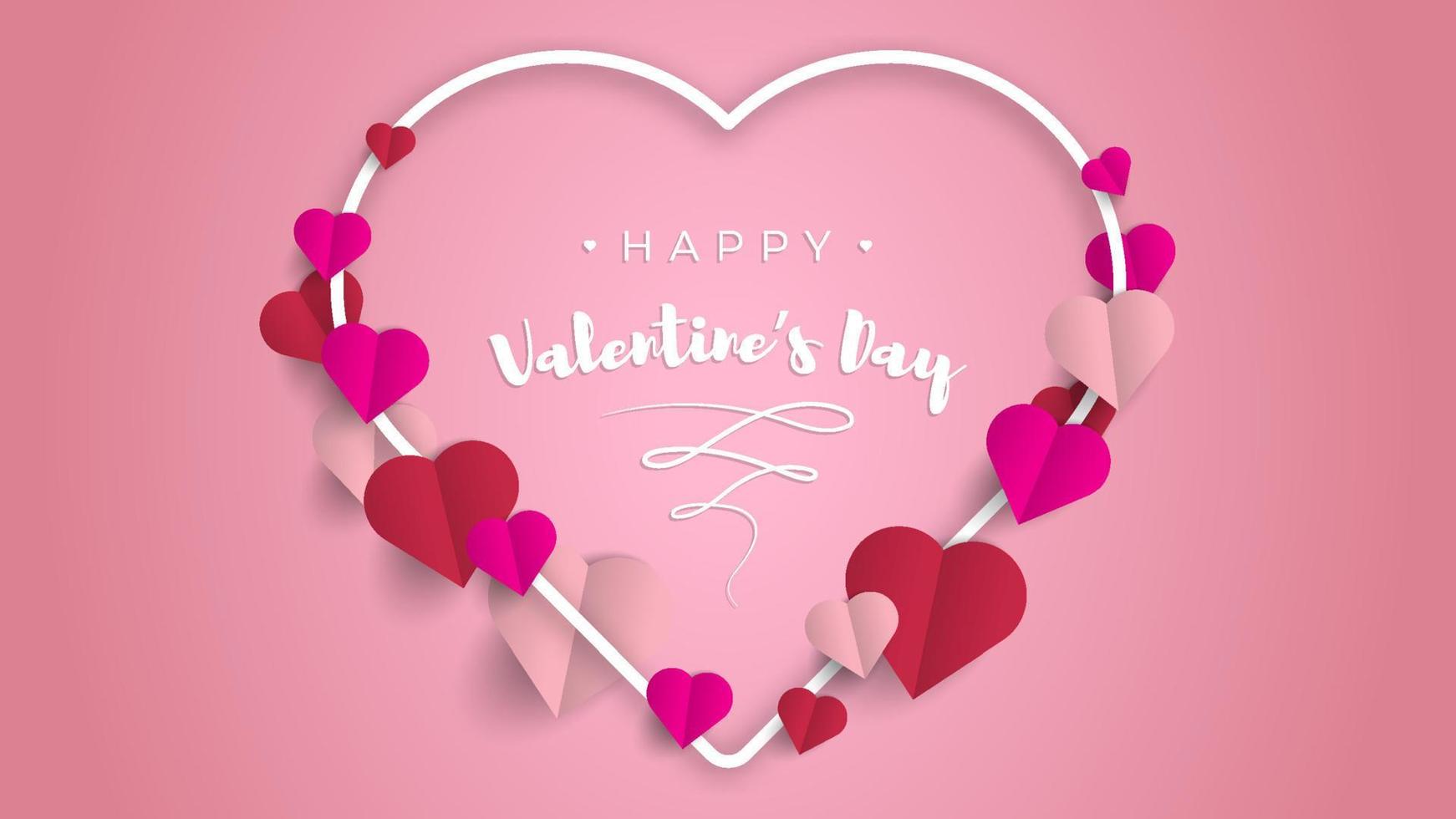 Valentine's day background design vector