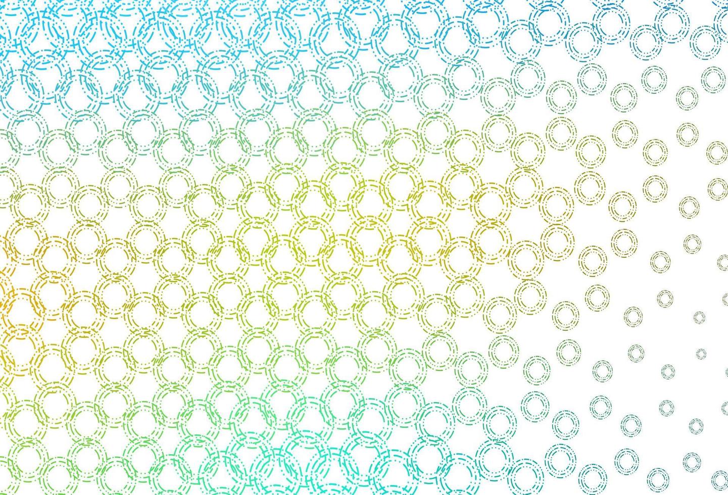 Light blue, yellow vector cover with spots.