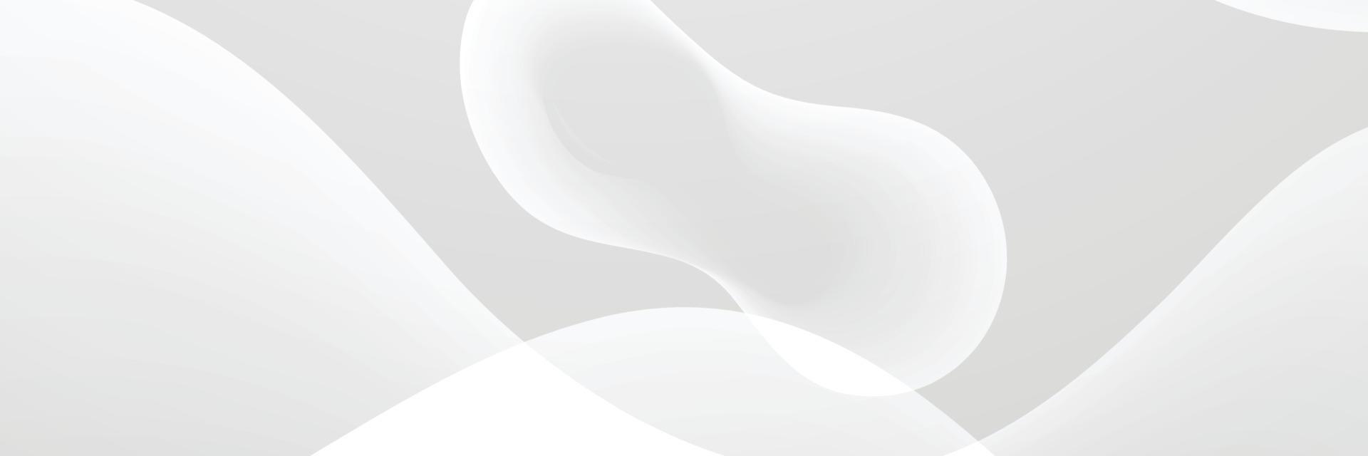 banner Abstract geometric white and gray color background vector illustration.