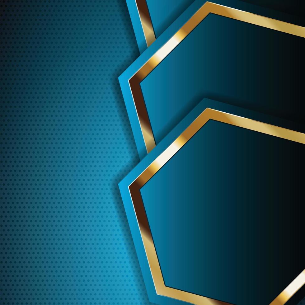 Tablero de fondo de vector abstracto de banner dorado para diseño de texto y mensaje moderno. ilustración vectorial