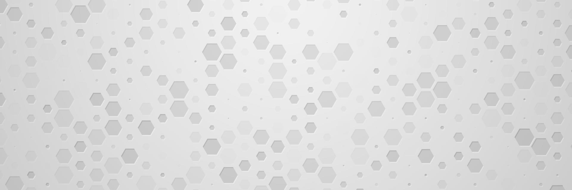 banner Abstract geometric white and gray color background vector illustration.