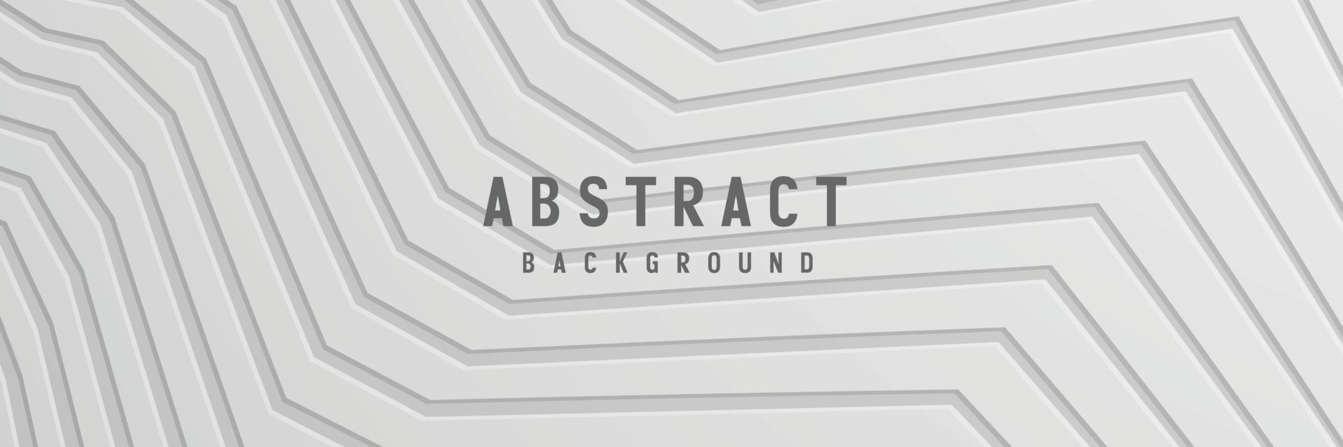 banner Abstract geometric white and gray color background vector illustration.