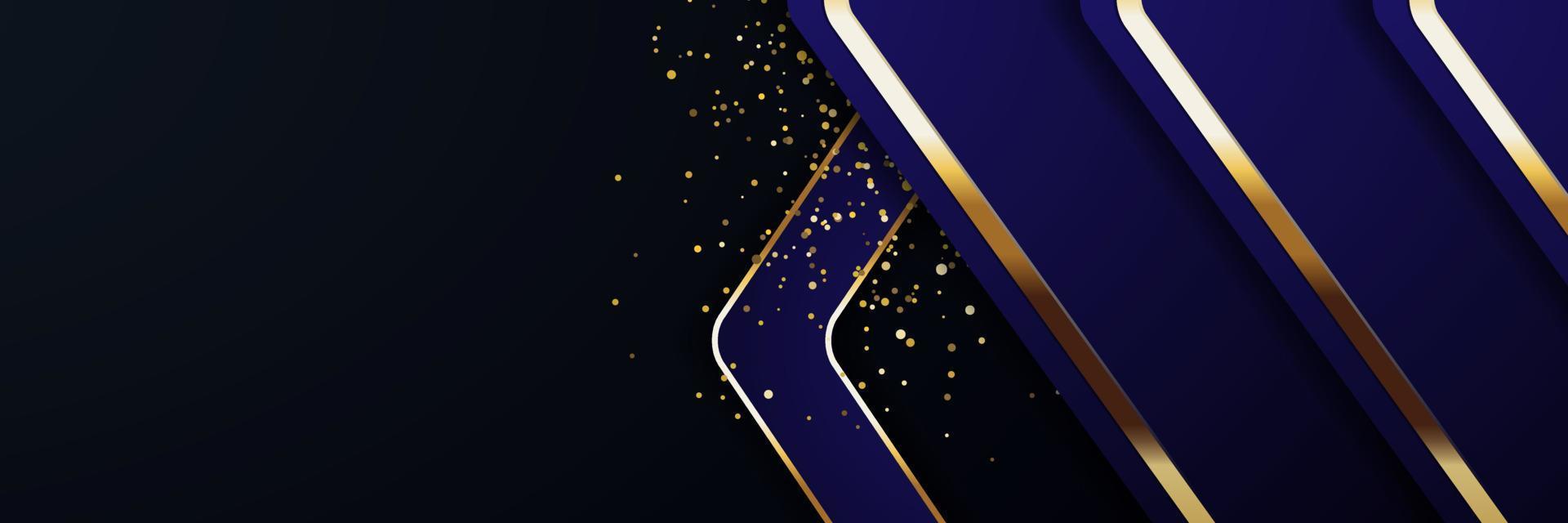 Tablero de fondo de vector abstracto de banner dorado para diseño de texto y mensaje moderno. ilustración vectorial