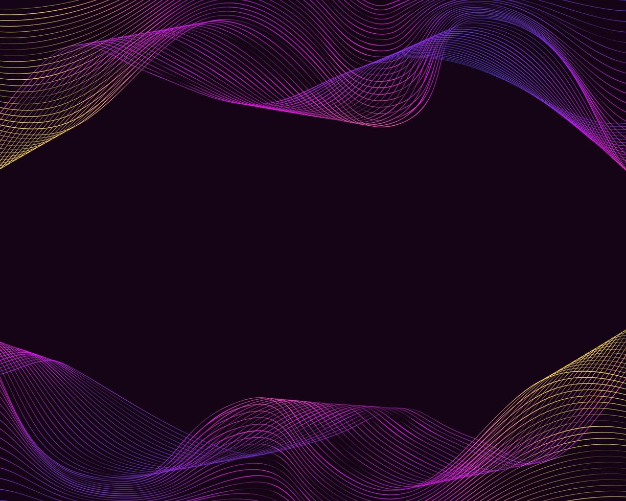 Abstract background with colorful wavy lines gradient fluid vector