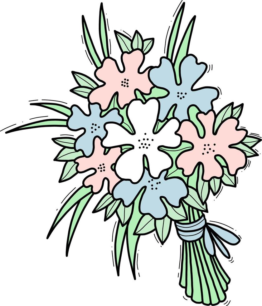 Beautiful flower. Vector illustration