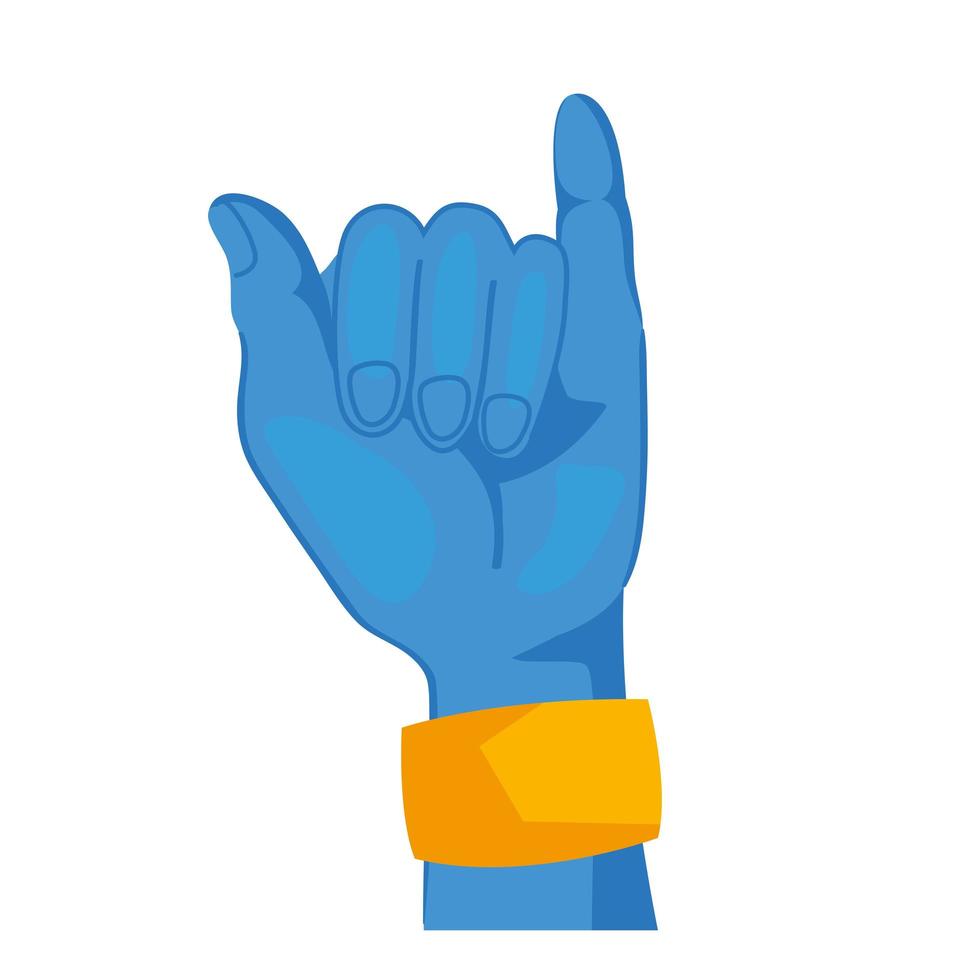 lord krishna hand vector