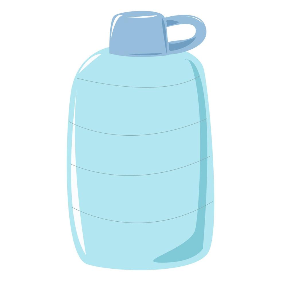 A large water canister with a handle. vector